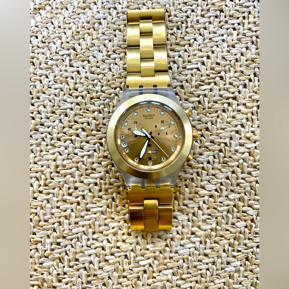 Swatch Gold Diaphane Watch